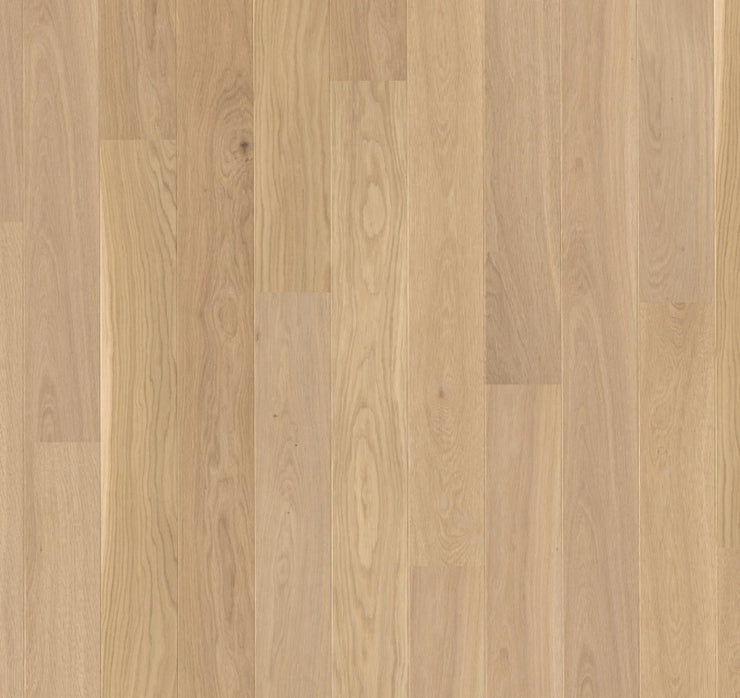 Stuga wood flooring in a blonde color. Scandinavian hardwood flooring