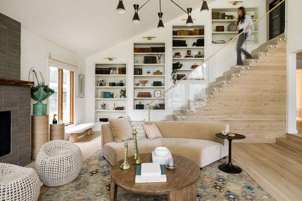 little square blonde oak hardwood flooring scandi