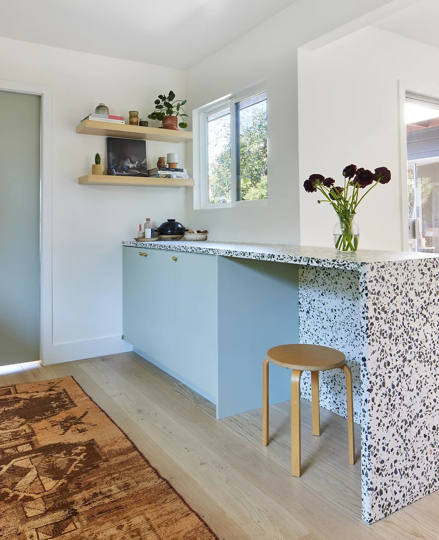 Domino | This Couple Bought Their Longtime Rental House and Immediately Brightened Up the Galley Kitchen