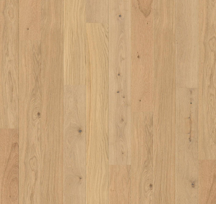 Stuga wood flooring in a blonde color. Scandinavian hardwood flooring