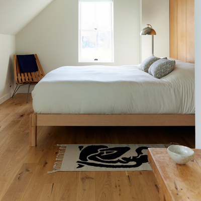 Stuga Forest hardwood floor bedroom