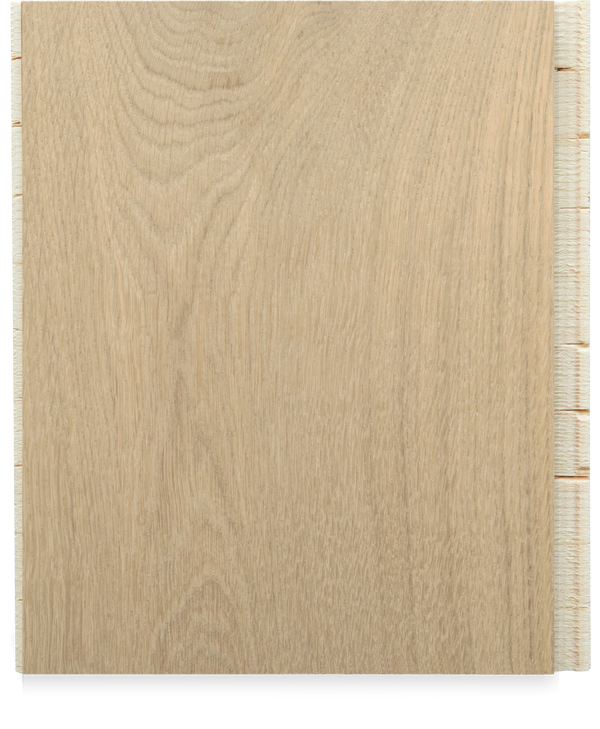 Lucia blonde white oak floor with locking system by Stuga