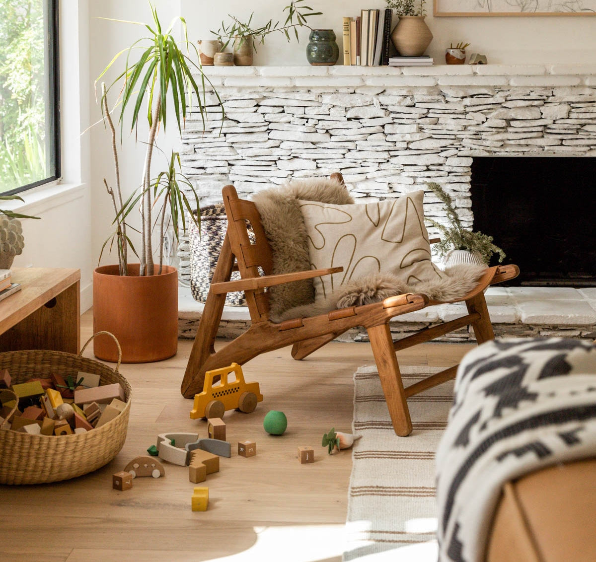 Family home featuring wide plank white oak flooring Greta by Stuga