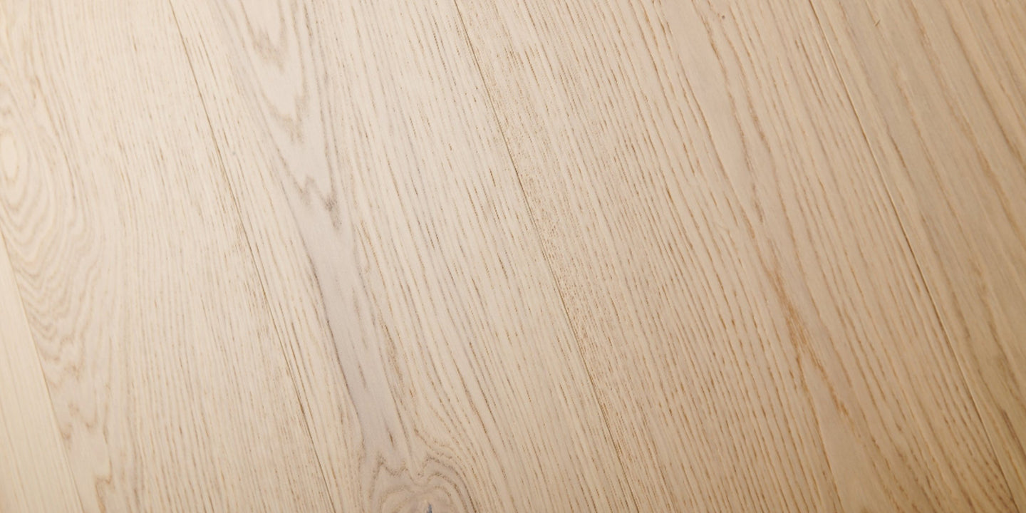 Modern neutral white oak flooring Fredrik by Stuga