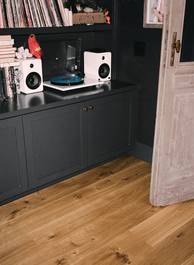 Stuga amber toned oiled hardwood floor