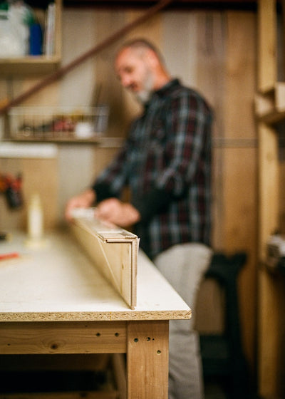 The making of a Stuga flush stair nosing in Austin, Texas