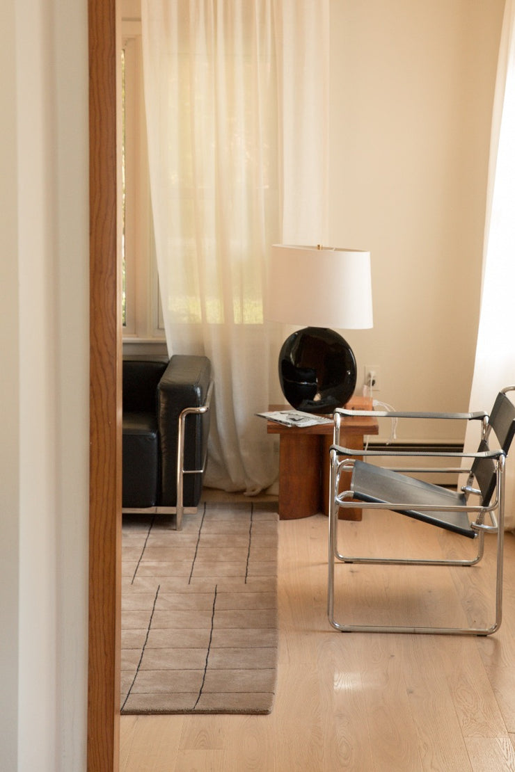 Modern  living area inspiration photo. little square hardwood flooring by stuga