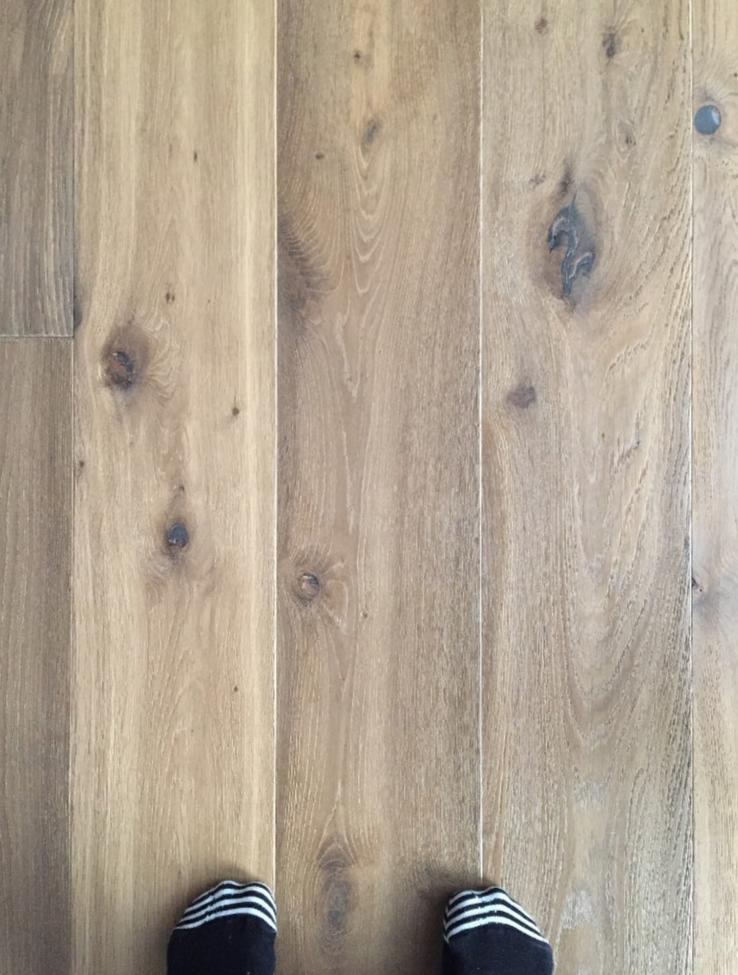 Wide plank engineered hardwood flooring from Sweden.