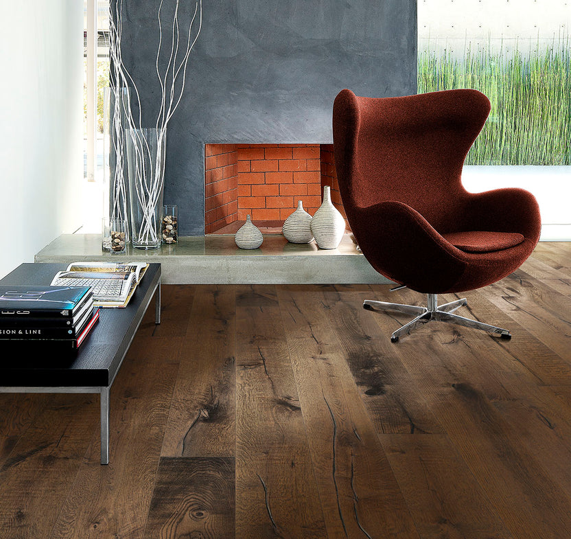 Solstice hand scraped hardwood flooring | Stuga