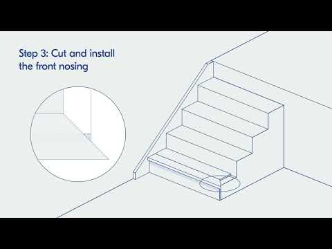 How to install Stuga squared stair nosings