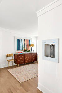 modern interior design with light oak hardwood engineered flooring by stuga